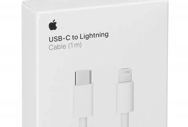 ORYGINALNY Kabel do ładowania Apple 1 m USBC-LIGHTNING iPhone X 11 12 13 14