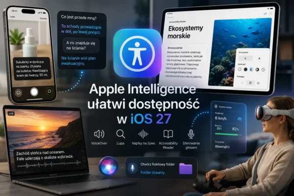 Apple Intelligence ułatwi dostępność w iOS 27