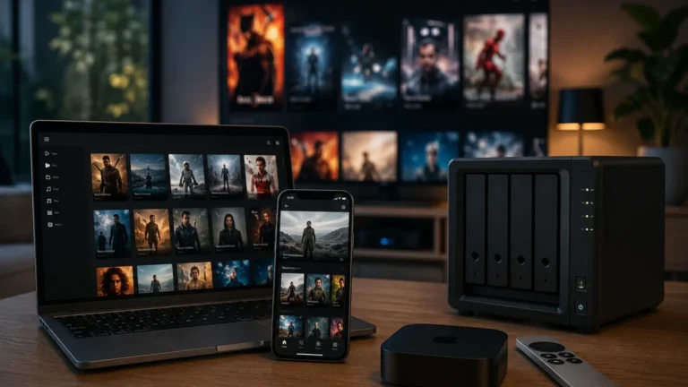 Nowoczesny salon multimedialny z technologią