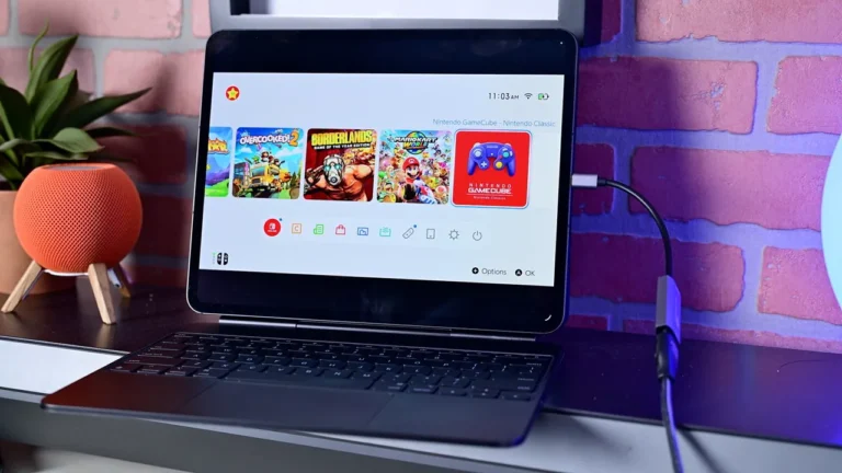 Nintendo Switch 2 podłączony do iPada używanego jako zewnętrzny ekran