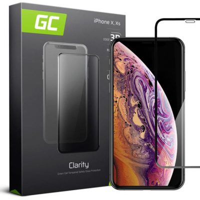 Green Cell Szkło hartowane Green Cell GC Clarity do telefonu Apple iPhone 7 8 Czarny GL03