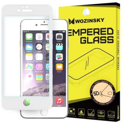 Wozinsky PRO+ super wytrzymałe szkło hartowane 5D Full Glue Case Friendly na cały ekran z ramką iPhone 6S / 6 biały 7426825338389